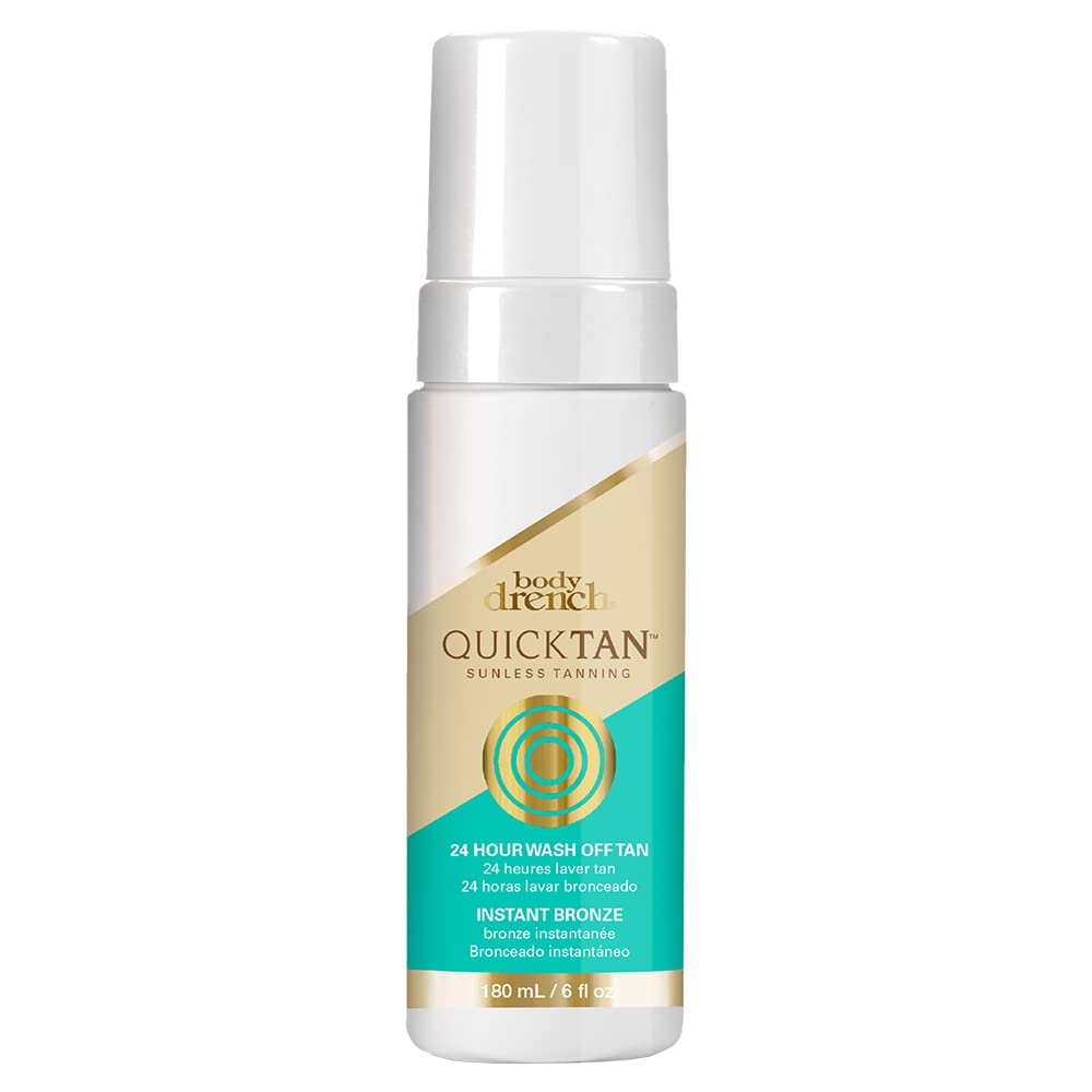 Body Drench Quick Tan Instant Wash-Off Self Tanner - 24-Hour Sunless Self Tanning Lotion for Face & Body, Natural-Looking Bronze Glow, Fake Tan 6 fl Beauty & Personal Care Body Drench