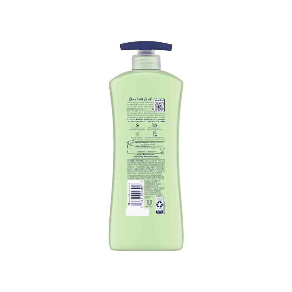 Vas Ic Lot Aloe (New) Size 20.3z Vaseline Aloe Fresh Body Lotion With Aloe & Cucumber 20.3oz Beauty & Personal Care Vaseline