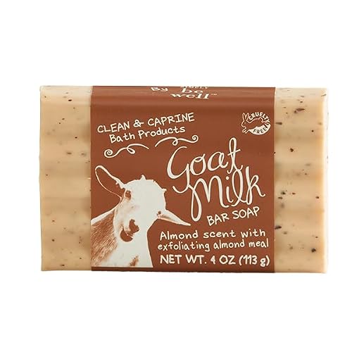 San Francisco Soap Company Goat Milk Soap Bar - Almond & Goat Milk (4 Ounce) | Moisturizing Natural Body Soap with Nourishing Shea Butter | Gentle Beauty & Personal Care San Francisco Soap Company