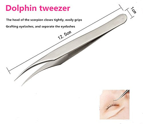 Yimart Professional Eyebrow Tweezer Set False Eyelash Extension Tool Kits Set Eyebrow Tweezers Eyebrow Trimmer Stainless Steel Eye Lashes Tweezers Beauty & Personal Care Yimart