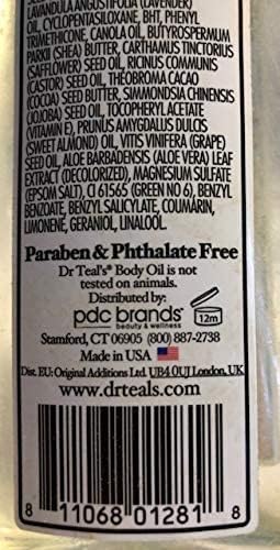 Dr Teal's Moisturizing Bath and Body Oil, Soothe & Sleep with Lavender Essential Oil, 8.8 fl oz Beauty and Personal Care Dr Teal's
