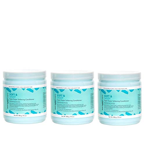Aunt Jackie's Girls Soft and Sassy Super Duper Softening Conditioner, 15 oz (Pack of 3)