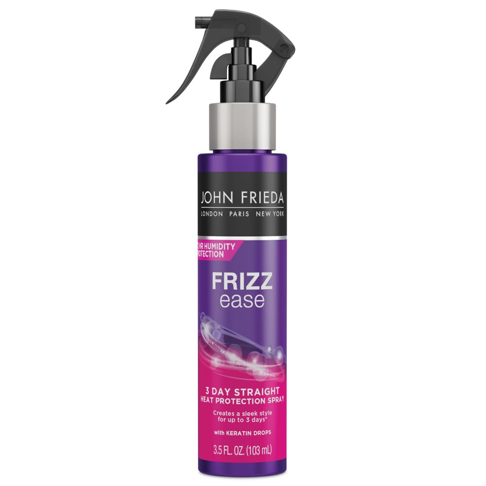 John Frieda Frizz Ease 3-day Flat Iron Spray, 3.5 Ounce Heat-activated Straightening Spray, to Block Out Frizz, with Keratin Protein Beauty & Personal Care John Frieda