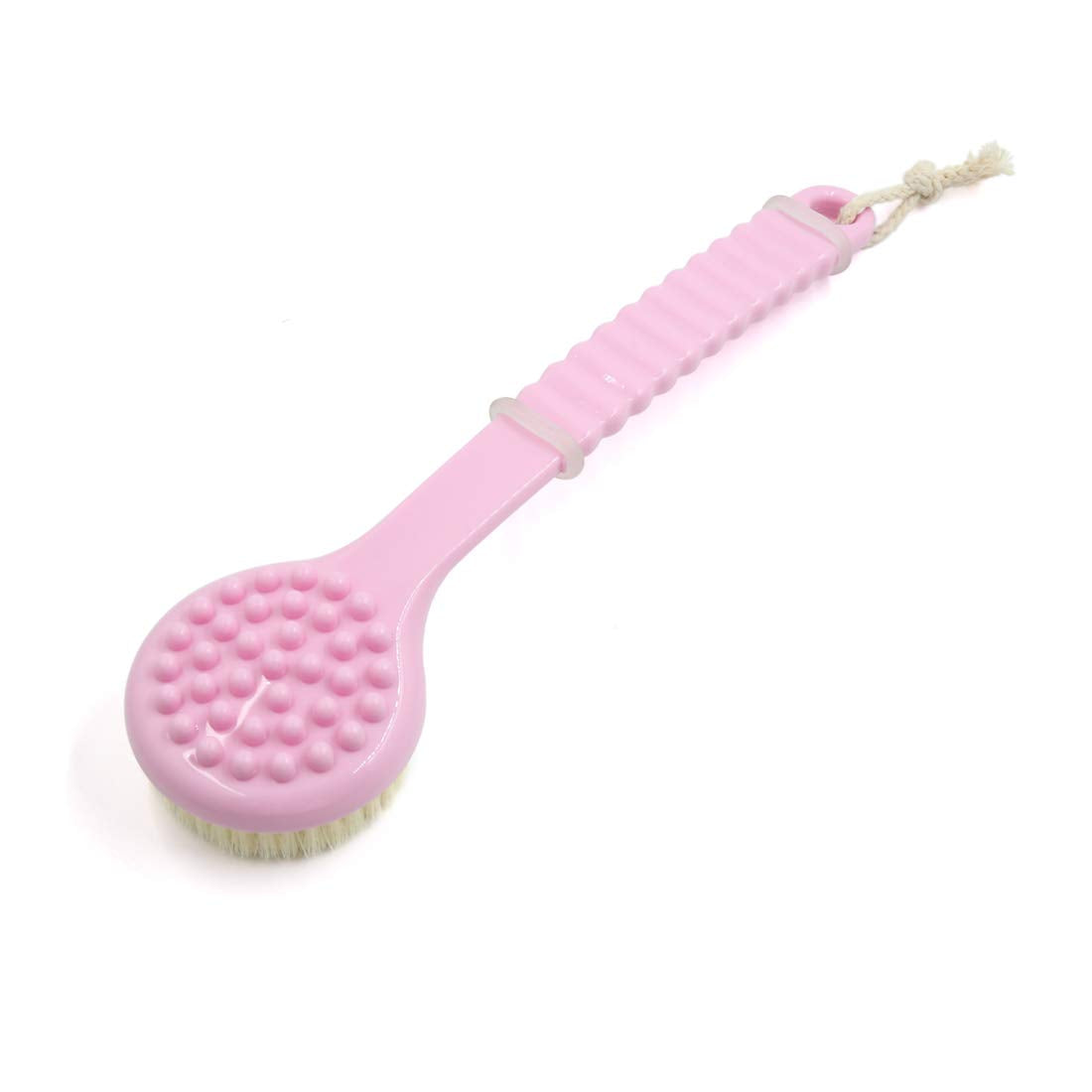 Ruilogod Pink Blue Soft Bristle Good Performance Handle Body Brush Shower Scrubber 12.2inch (id: 1d2 af5 055 7d0 79e Beauty and Personal Care Ruilogod