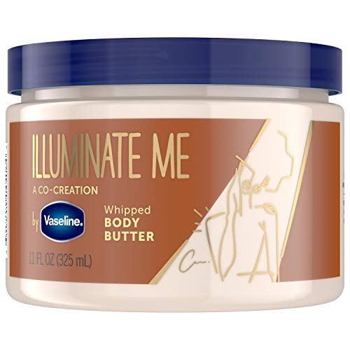 Vaseline Illuminate Me Shea Butter Whipped Body Butter for Melanin Rich Skin Provides 24 Hour Moisturization for Dry Skin 11 oz Beauty & Personal Care Vaseline