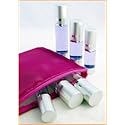 5pc Travel Kit - Compact, Leak Proof, Travel Size, Refillable Airless Bottles for your Portable Skincare Routine (Pink) Beauty & Personal Care BottleWise
