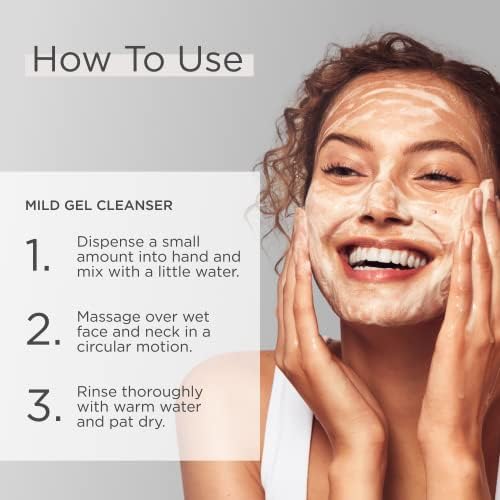 Glytone Mild Gel Cleanser - Exfoliating Face Wash for Normal to Combination Skin - With 4.7% Pure Glycolic Acid - Vegan & Fragrance-Free - 6.7 fl. oz. Beauty & Personal Care GLYTONE