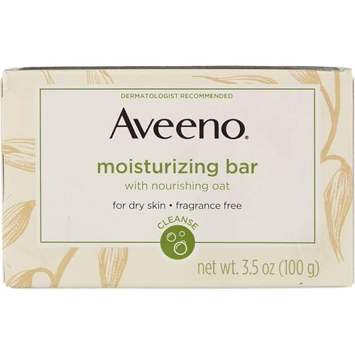 Aveeno Moisturizing Bar with Natural Colloidal Oatmeal for Dry Skin, Fragrance Free, 3 Oz (Pack of 5) Beauty & Personal Care Aveeno