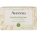 Aveeno Moisturizing Bar with Natural Colloidal Oatmeal for Dry Skin, Fragrance Free, 3 Oz (Pack of 5) Beauty & Personal Care Aveeno