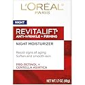 L'Oreal Paris RevitaLift Anti-Wrinkle Firming Night Cream, 1.7 Ounces Single pack Beauty & Personal Care L'Oreal Paris