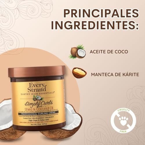 Every Strand Simply Curls Coco Oil/Shea Curl Creme, 15 Ounce Beauty & Personal Care Every Strand