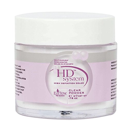 EZ Flow High Definition Clear Powder False Nails, 0.75 Ounce Beauty & Personal Care EzFlow