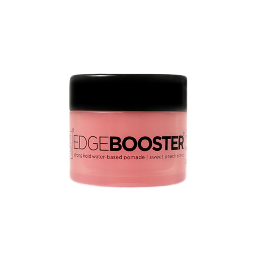 Style Factor EDGEBOOSTER Strong Hold Water-Based Pomade 0.85 Oz Mini Travel Size (0.85 Fl Oz (Pack of 1), Sweet Peach) Beauty & Personal Care Style Factor