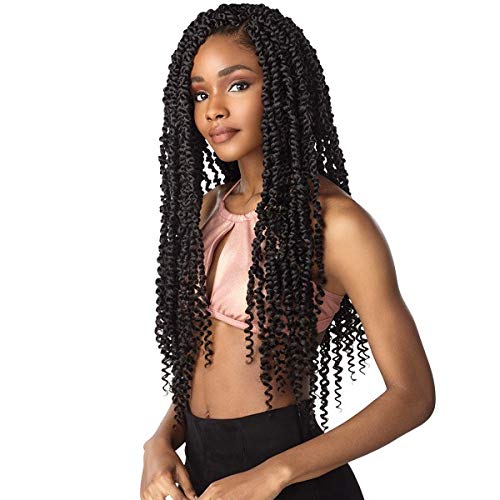 Sensationnel Lulutress Crochet Braiding Hair-Passion Twist 24 Inch,T1B/27