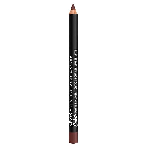 NYX PROFESSIONAL MAKEUP Suede Matte Lip Liner, Velvety-Smooth, Long-Lasting Formula For A Defined Lip Makeup Look - Cold Brew (Brown) Beauty & Personal Care NYX PROFESSIONAL MAKEUP