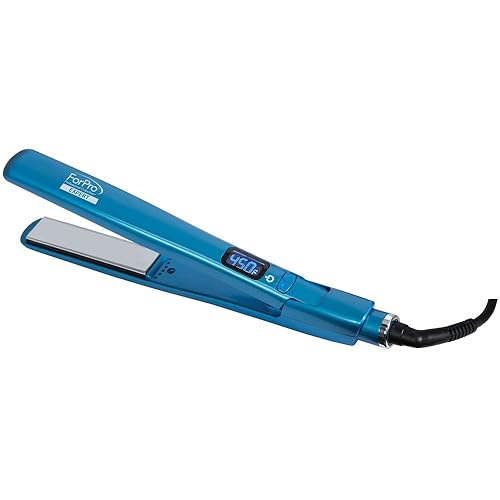 ForPro Professional Collection Expert Salon Hair Flat Iron, Advanced Nano Silver Titanium Technology, Ultra-Fast Heating with 7 Heat Settings, LCD Beauty & Personal Care ForPro Professional Collection
