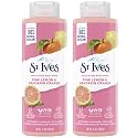 St. Ives Exfoliating Body Wash, Pink Lemon & Mandarin Orange 2-Pack - Made with 100% Natural Exfoliants for Glowing Skin, 16 Oz Ea Beauty & Personal Care St. Ives