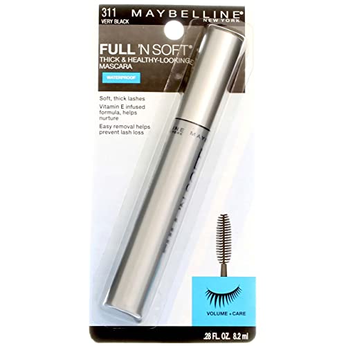 Maybelline Full N Soft Waterproof Mascara, Very Black 311 1 ea Beauty & Personal Care MAYBELLINE