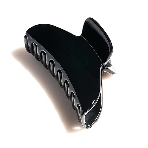 Bellefixe 7cm Premium Acetate Jaw Clip (Black) Beauty & Personal Care Bellefixe
