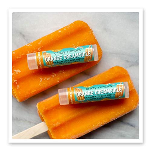Crazy Rumors Orange Creamsicle Lip Balm. 100% Natural, Vegan, Plant-Based, Made in USA (1-Pack) Beauty & Personal Care Crazy Rumors