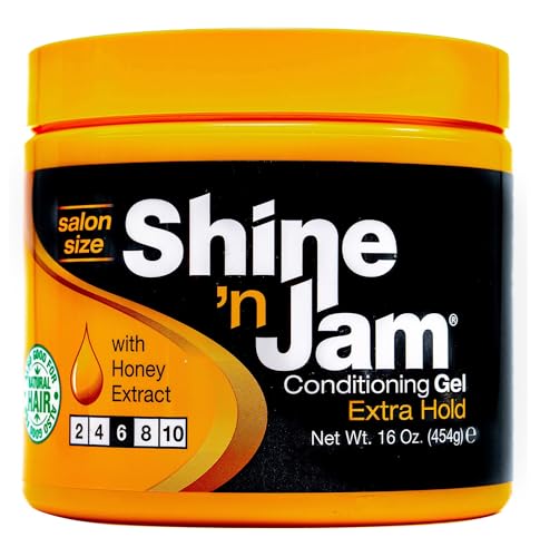 Shine 'n Jam Conditioning Gel Extra Hold for Braids, Twists, and Frizz Control Beauty & Personal Care AmPro