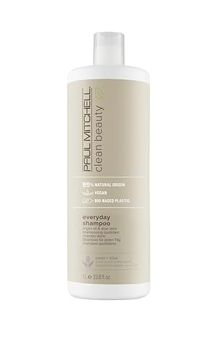 Paul Mitchell Clean Beauty Everyday Shampoo, Boosts Shine, Adds Body, For All Hair Types, 33.8 fl. oz. Beauty & Personal Care Paul Mitchell