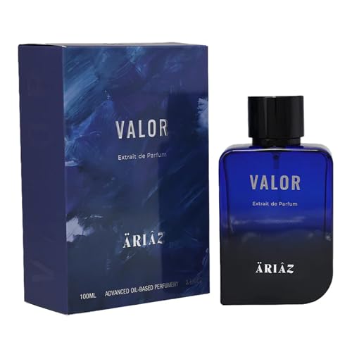 ARIAZ VALOR Men's Extrait de Parfum - Oil Based, Clean & Phthalate Free Formulation - Long Lasting Woody Spicy Fragrance with Bergamot, Cardamom Beauty & Personal Care ARIAZ
