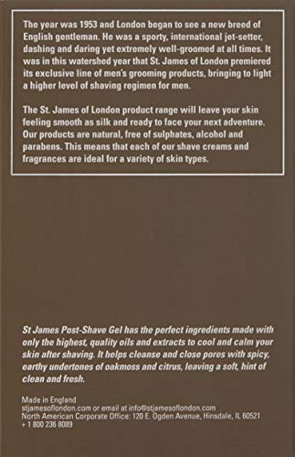 St James of London Black Pepper & Lime Post Shave Gel, 3.4 oz Beauty & Personal Care St James of London
