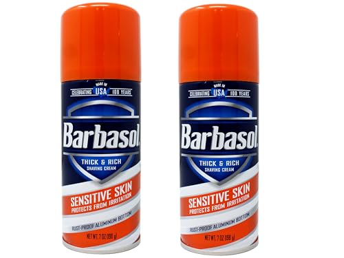 Barbasol Shave Cream 7 Ounce (Sensitive Skin, Pack of 2) Beauty and Personal Care Barbasol