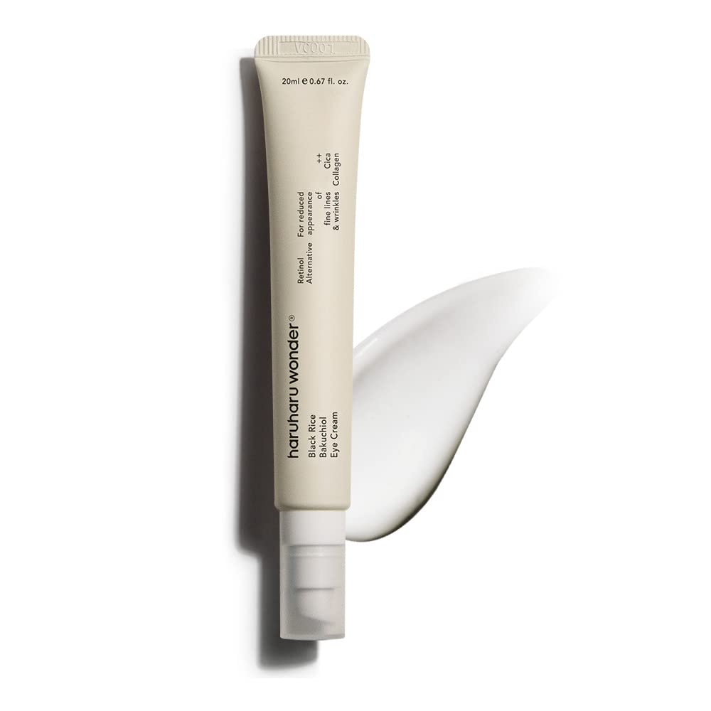 Haruharu Wonder Black Rice Bakuchiol Eye Cream 0.67 fl.oz / 20ml | Anti-Aging, Wrinkle Care, Natural Retinol Alternative | Cruelty Free, EWG-Green Beauty & Personal Care HARUHARU
