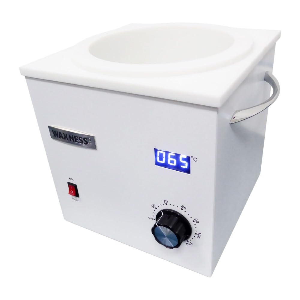 Waxness Wax Heater WN-7700 E White 7.7 lb + Free Silicone Liner Beauty and Personal Care Waxness