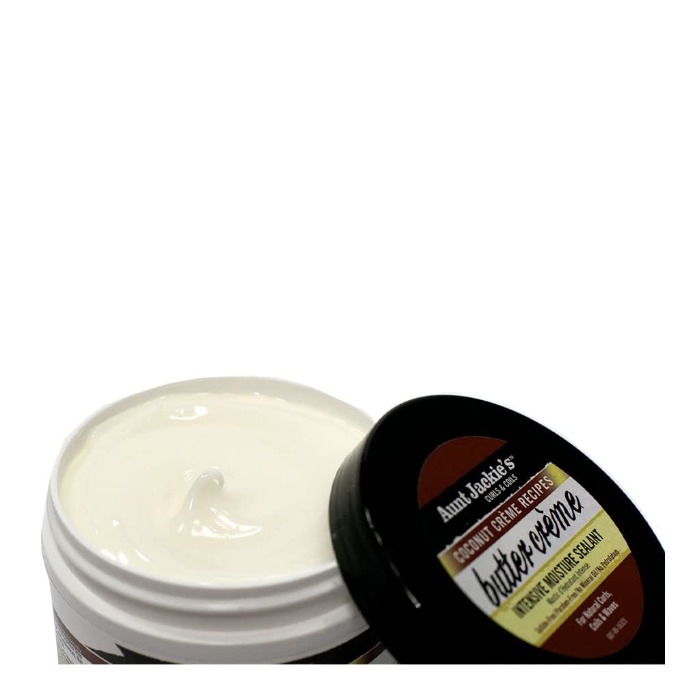 Aunt Jackie's Coconut Crème Recipes Butter Crème Intensive Moisture Sealant, Leave-In Conditioning Therapy for Dry Hair, 7.5 oz Beauty & Personal Care Aunt Jackie's