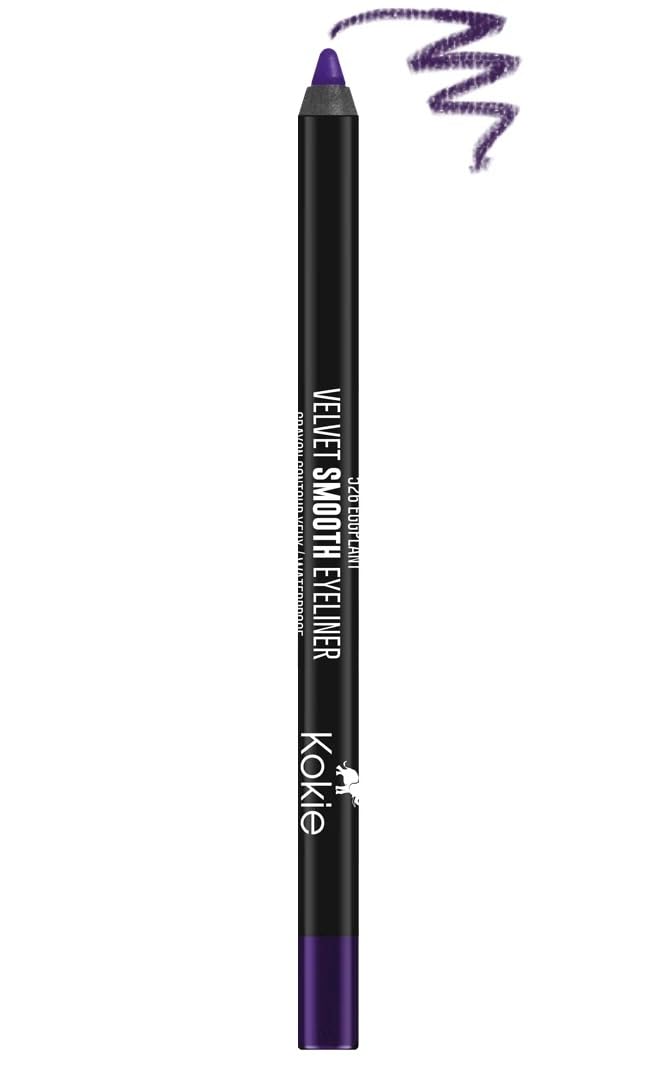 Kokie Cosmetics Waterproof Velvet Smooth Eyeliner Pencil, Eggplant, 0.042 Ounce Beauty & Personal Care Kokie