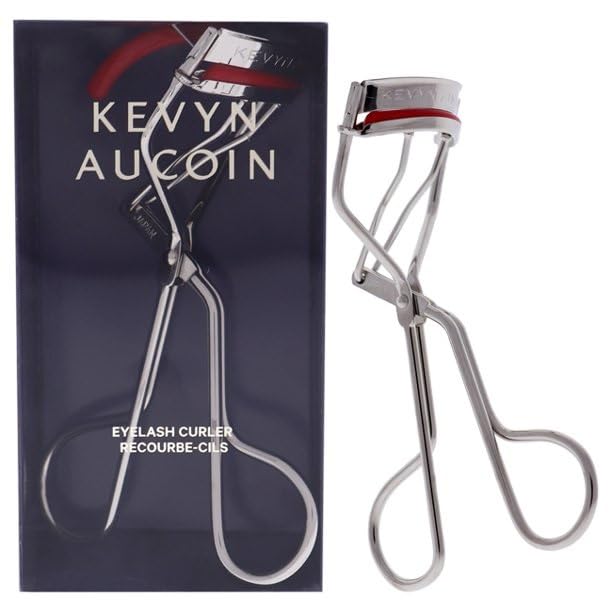 Kevyn Aucoin The Eyelash Curler: Easy use. Long-lasting curl of lashes effect. Wide opening. Stainless steel with two red lash cushions. Pro makeup Beauty & Personal Care Kevyn Aucoin