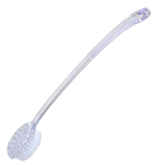 Aquasentials Exfoliating Bath Brush (15.5in) (Clear Handle) Beauty and Personal Care Aquasentials