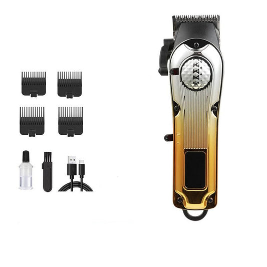 GLESVOWIO Cordless Hair Clippers for Men Barber Set with LED Digital Display 4 Limit Combs Rechargeable Haircutting Machine Fast Charging Beauty and Personal Care GLESVOWIO