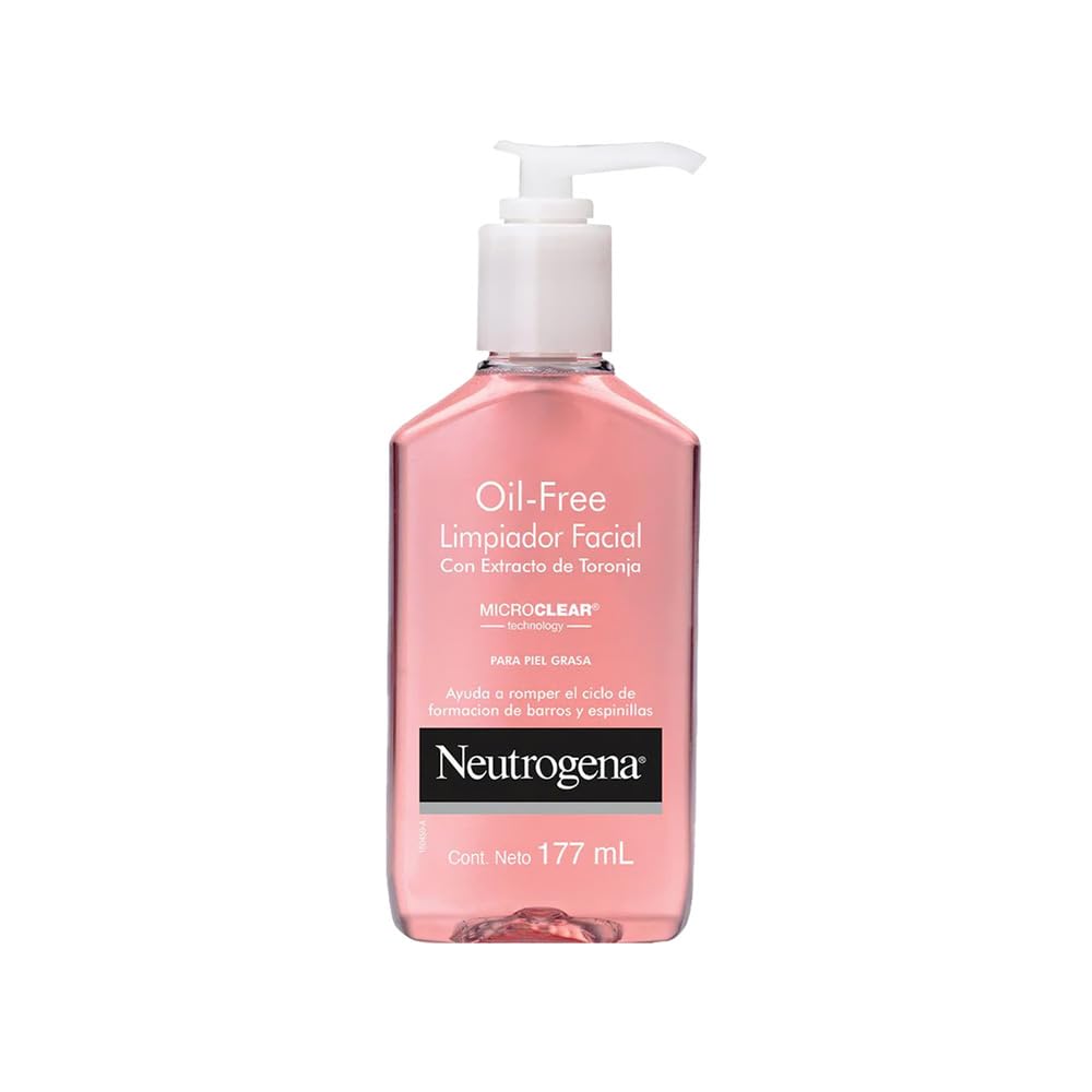 Neutrogena Oil-Free Pink Grapefruit Pore Cleansing Acne Wash and Daily Liquid Facial Cleanser with 2% Salicylic Acid Acne Medicine and Vitamin C, 6 Beauty & Personal Care Neutrogena