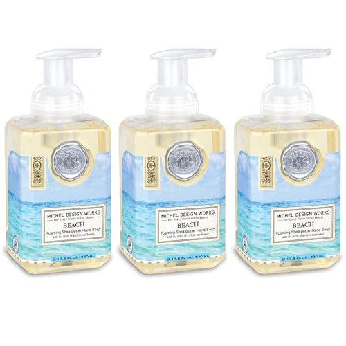 Michel Design Works Foaming Hand Soap, Beach, 17.8 Fl oz, Pack of 3 Beauty & Personal Care Michel Design Works