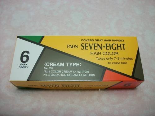 Paon Dark Brown Permanent Hair Color 6 1 Count by PAON SEVEN-EIGHT, Suitable for Dark Brown Hair, Full Cure Time 45 minutes, Boxed Item Beauty & Personal Care Paon Seven-Eight