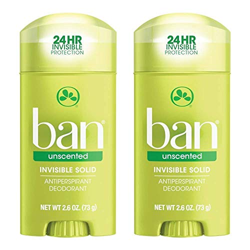 Ban Anti-Perspirant Deodorant Invisible Solid Unscented 2.60 oz (2 pack) Beauty and Personal Care Ban