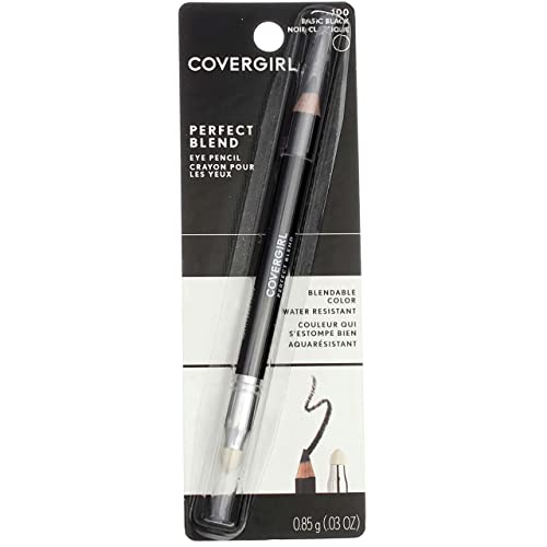 CoverGirl Perfect Blend Eye Pencil, Basic Black [100], 0.03 oz (Pack of 7) Beauty & Personal Care COVERGIRL