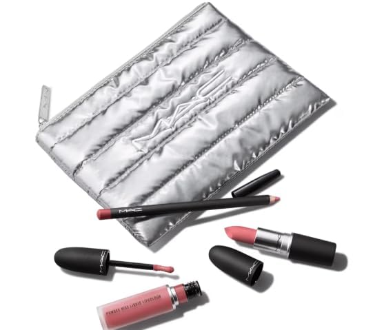 M.A.C Powdered Snow Powder Kiss Lip Kit - Pink Beauty & Personal Care MAC