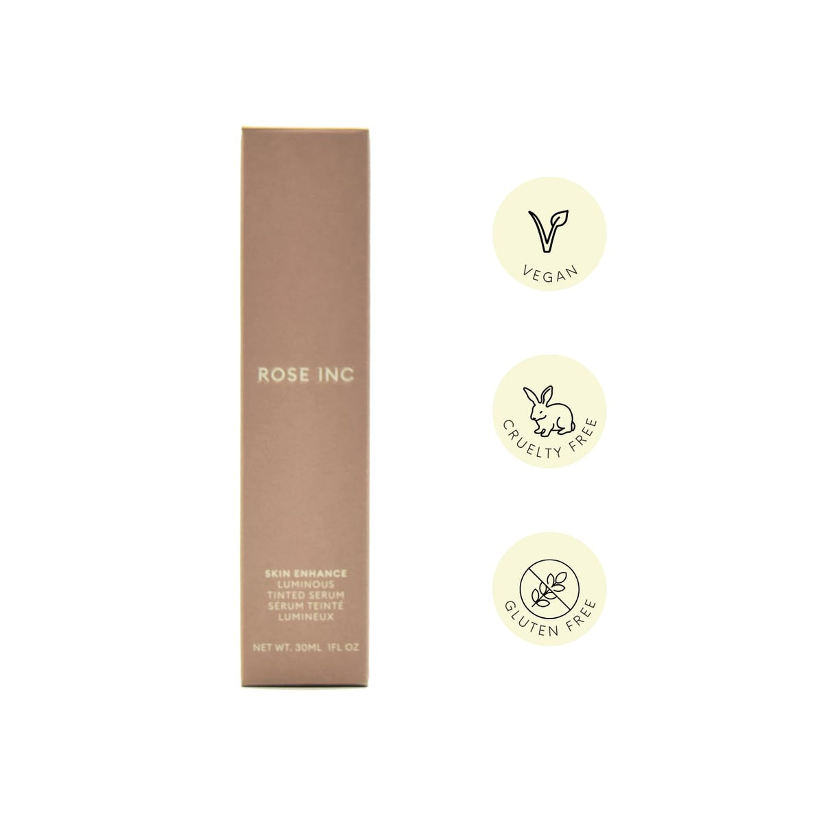 ROSE INC Skin Enhance Non-Comedogenic Skin Tint Serum Foundation 40