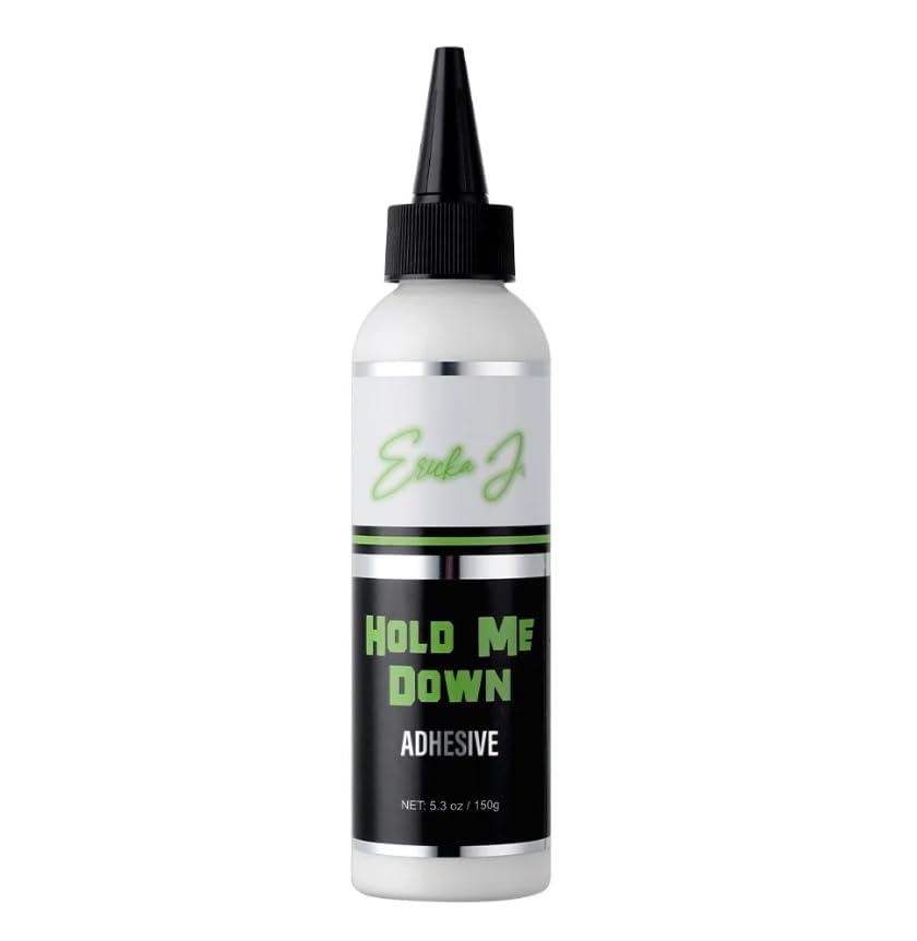 Ericka J. Hold Me Down Adhesive - Waterproof Lace Wig Glue for Strong Hold, Quick Drying, Sweat & Water Resistant - Sensitive Skin Friendly (150g Beauty and Personal Care Ericka J Default Title