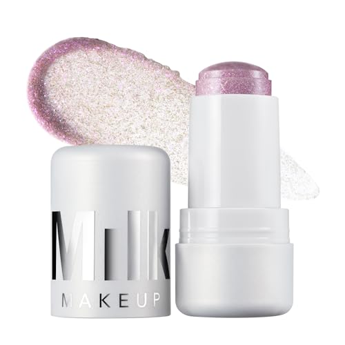 Milk Makeup Cooling Water Jelly Shimmer - Buildable Face + Body Highlighter Stick for Sheer Shimmery Glow - Long-Lasting, Hydrating, Glitter Free Beauty & Personal Care Milk Makeup