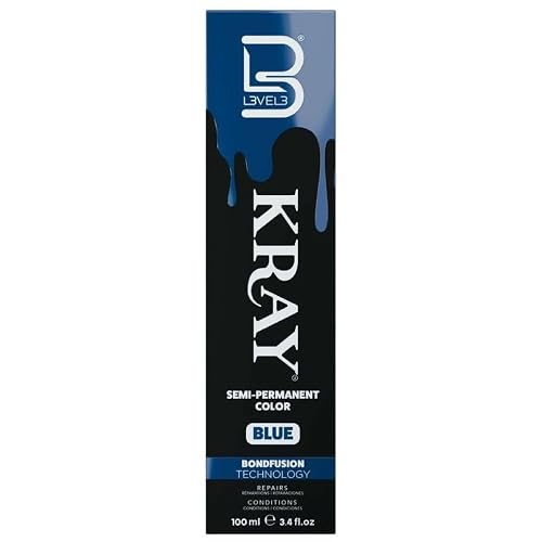 L3 - Level 3 Kray Semi Permanent Hair Color - Semi Permanent Hair Dye with Aloe Vera - Blue Beauty & Personal Care L3