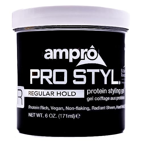 AmPro Pro Styl Styling Gel - Protects and Strengthens Your Strands - Non-Flaking, Alcohol Free, Vegan Formula - Flexible, Touchable Hold for All Hair Beauty & Personal Care AmPro