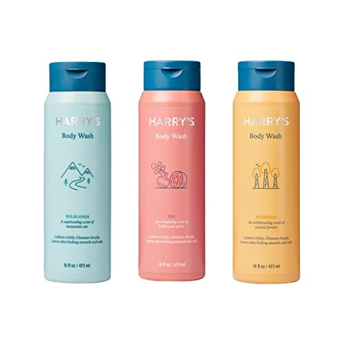 Harry's Men's Body Wash Shower Gel, Variety - Fig, Wildlands, Redwood (Pack of 3) Beauty & Personal Care Harry's