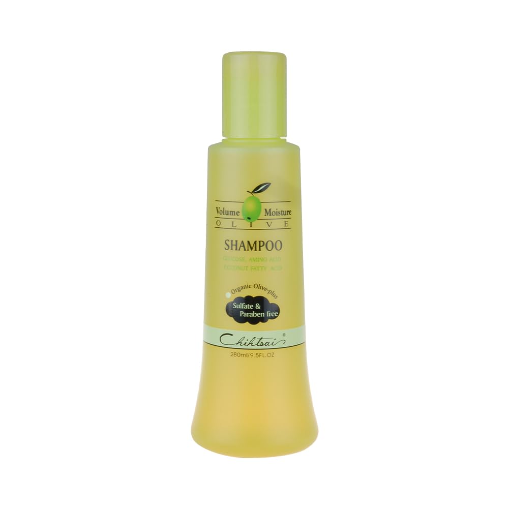 Chihtsai Olive Shampoo, Gentle Cleanse and Locks in Moisture w/PH-balanced Formula | Sulfate-, Paraben-Free for Color-Treated Hair - 280ml/8.3 Fl oz Beauty & Personal Care Chihtsai