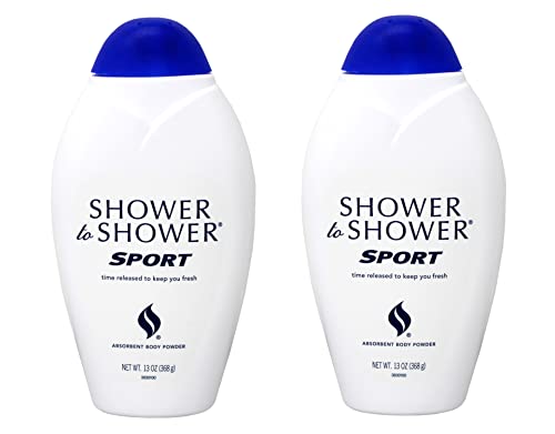 Shower To Shower Powder, 13 oz, Sport, 2-Pack Beauty & Personal Care Shower To Shower
